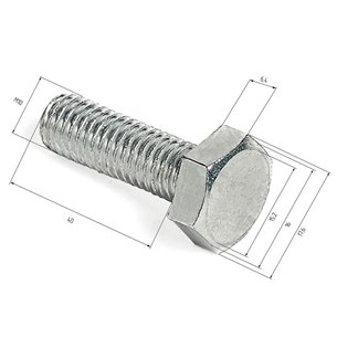 HILST Болт с шестигранной головкой М10*40мм