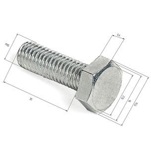 HILST Болт с шестигранной головкой М10*30мм