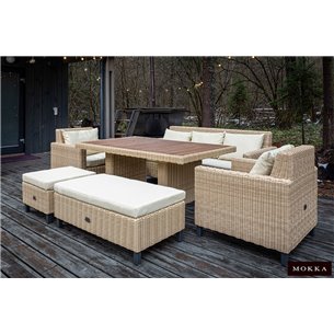 MOKKA BELLA диван 3-х местный, соломенный