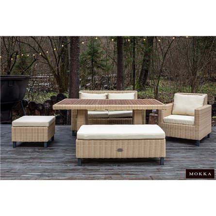 MOKKA BELLA диван 2-х местный, соломенный