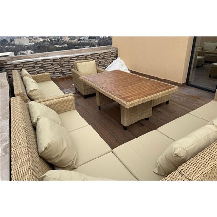 MOKKA BELLA диван 2-х местный, соломенный