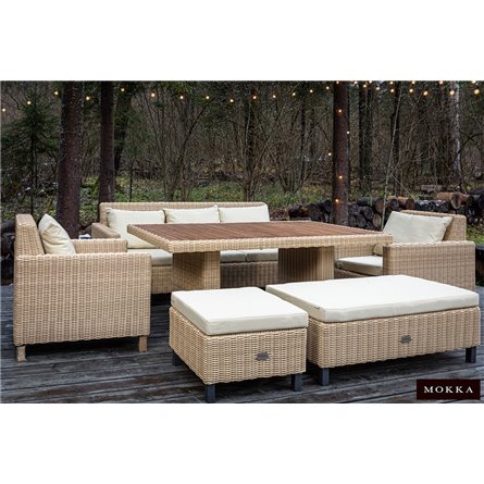 MOKKA BELLA пуф малый, соломенный