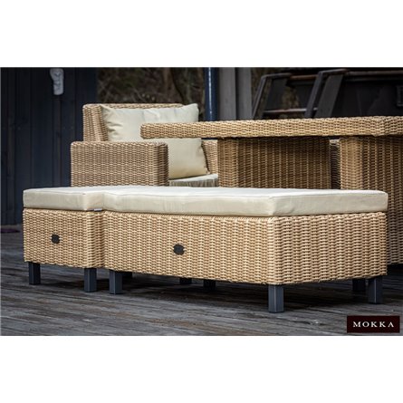 MOKKA BELLA пуф большой, соломенный