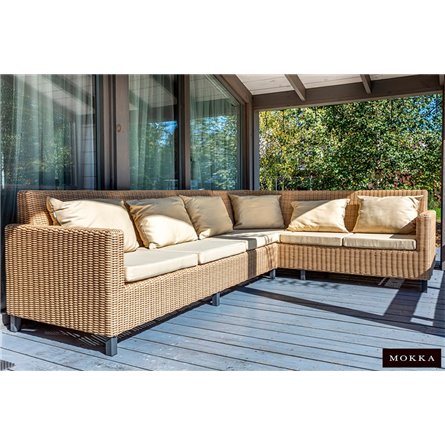 MOKKA BELLA диван угловой, соломенный