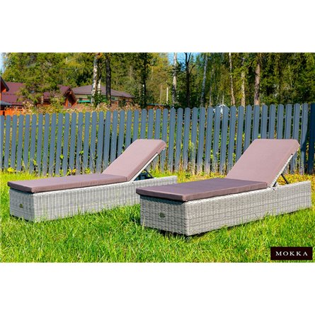 MOKKA BELLA Шезлонг, цвет серый