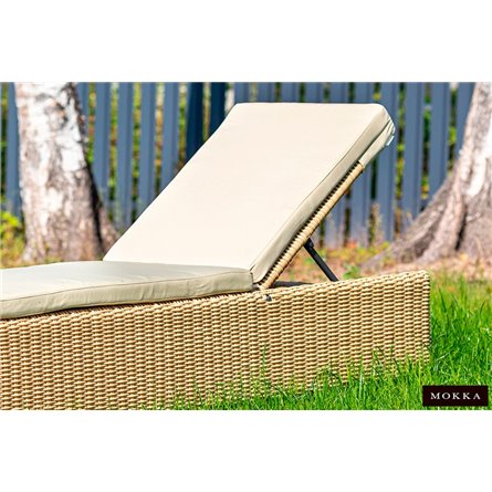MOKKA BELLA Шезлонг, цвет соломенный