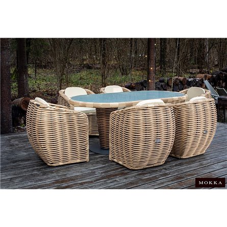 MOKKA MAJORCA кресло, цвет соломенный