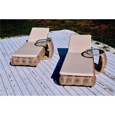 MOKKA MAJORCA боковой столик, цвет соломенный