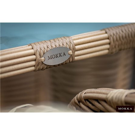 MOKKA MAJORCA стол обеденный, цвет соломенный