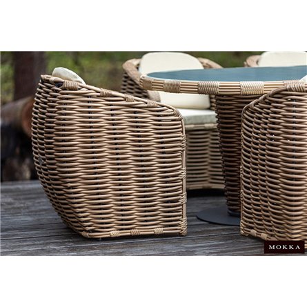 MOKKA MAJORCA стол обеденный, цвет соломенный