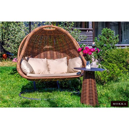 MOKKA MAJORCA подвесное кресло двухместное, цвет капучино