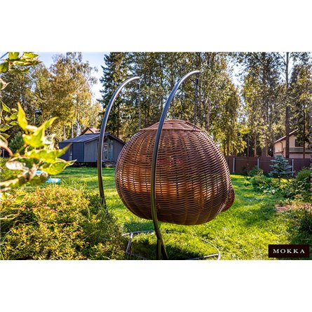 MOKKA MAJORCA подвесное кресло двухместное, цвет капучино