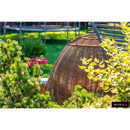 MOKKA MAJORCA подвесное кресло двухместное, цвет капучино