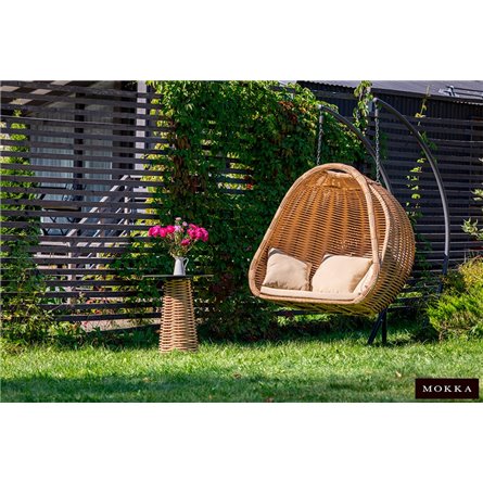 MOKKA MAJORCA подвесное кресло двухместное, цвет соломенный