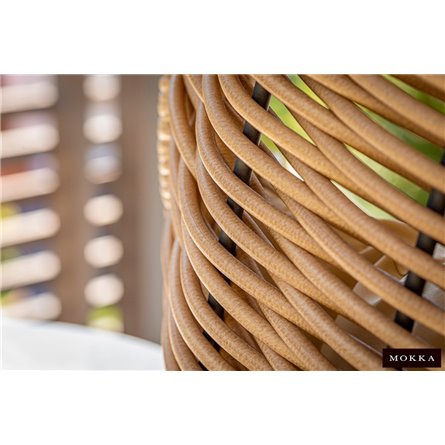 MOKKA MAJORCA подвесное кресло двухместное, цвет соломенный