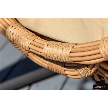 MOKKA MAJORCA подвесное кресло двухместное, цвет соломенный