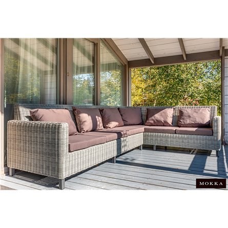 MOKKA BELLA диван угловой, серый