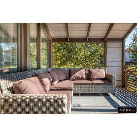 MOKKA BELLA диван угловой, серый