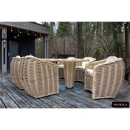 Комплект плетеной мебели МОККА MAJORCA, соломенный