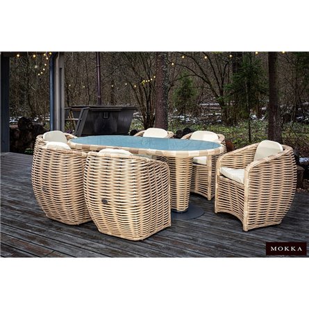Комплект плетеной мебели МОККА MAJORCA, соломенный
