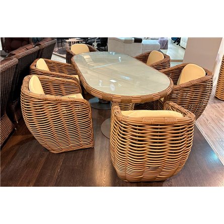 Комплект плетеной мебели МОККА MAJORCA, капучино