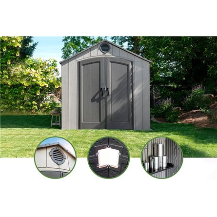 Сарай пластиковый WoodLook 8*10 NEW