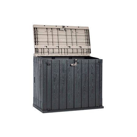 Ящик пластиковый TOOMAX STORA WAY PLUS XL 1270л, антрацит/светло-серый