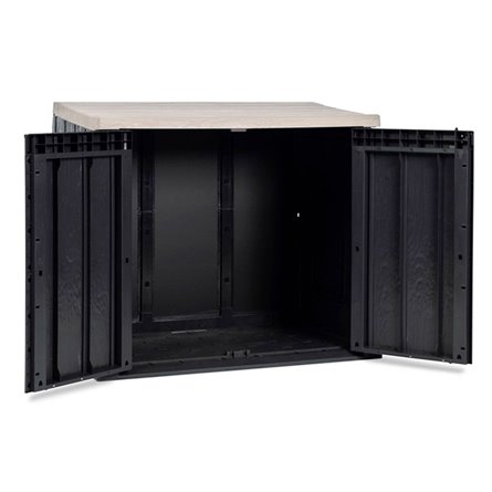 Ящик пластиковый TOOMAX STORA WAY PLUS XL 1270л, антрацит/светло-серый