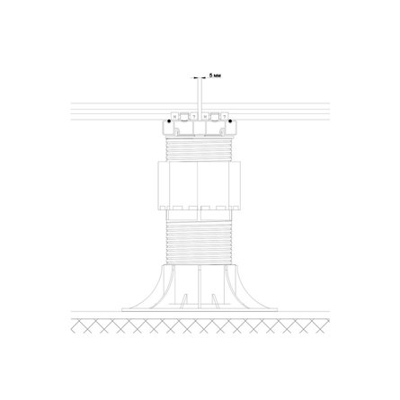 Лага Алюминий HILST JOIST стыковочная SLIM MAX 100*20*4000мм