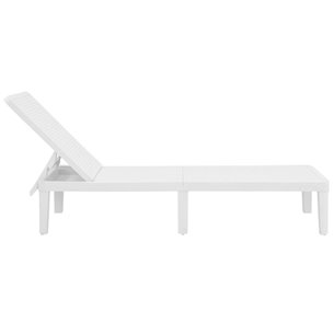 Шезлонг Tweet compact с матрасом, белый