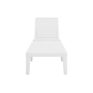 Шезлонг Tweet compact с матрасом, белый