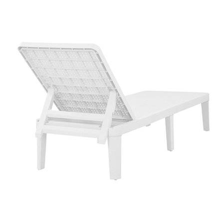 Шезлонг Tweet compact с матрасом, белый