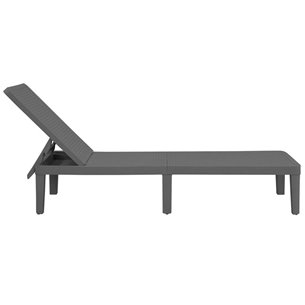Шезлонг Tweet compact с матрасом, серый