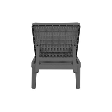 Шезлонг Tweet compact с матрасом, серый