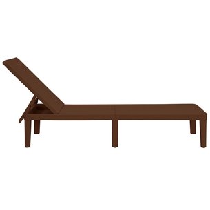 Шезлонг Tweet compact с матрасом, коричневый