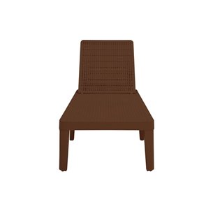 Шезлонг Tweet compact с матрасом, коричневый