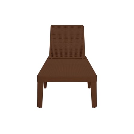 Шезлонг Tweet compact с матрасом, коричневый