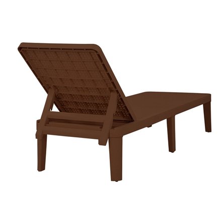 Шезлонг Tweet compact с матрасом, коричневый