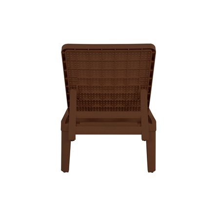 Шезлонг Tweet compact с матрасом, коричневый