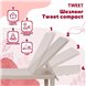 Шезлонг Tweet compact с матрасом, коричневый Шезлонг Tweet compact с матрасом, коричневый