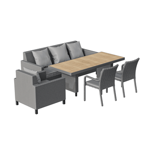 Комплект плетеной мебели MOKKA BELLA LOUNGE