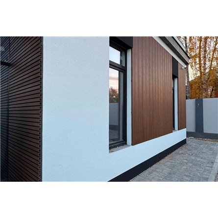 Вертикальная стеновая панель NauticPrime Line ДПК 219*26*3000мм, цвет Тик