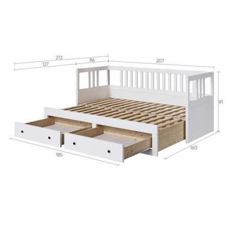 МАЛЬМ / КАСТОР комод 5 ящиков серый