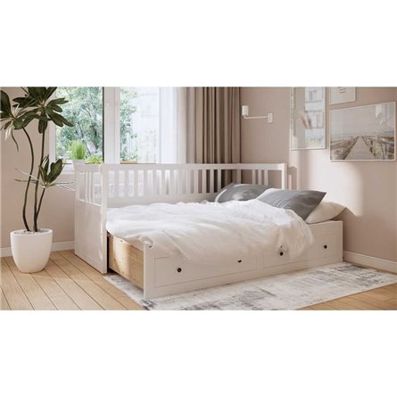 МАЛЬМ / КАСТОР комод 5 ящиков серый