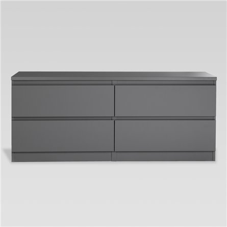 2.03.03.100.4 КАСТОР тумба 4 ящика RU серая