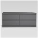 2.03.03.100.4 КАСТОР тумба 4 ящика RU серая 2.03.03.100.4 КАСТОР тумба 4 ящика RU серая