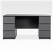 2.03.06.040.4 КАСТОР стол письменный 6 ящиков 151х65 RU серый 2.03.06.040.4 КАСТОР стол письменный 6 ящиков 151х65 RU серый