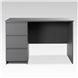 2.03.06.090.4 КАСТОР стол письменный 3 ящика 116х65 RU серый