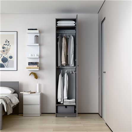 МАКС / ПАКС шкаф 1 дверь 50х61х233 серый RU