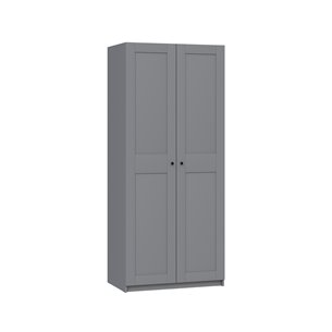 МАКС / ПАКС шкаф 2 двери 100х61х233 серый RU